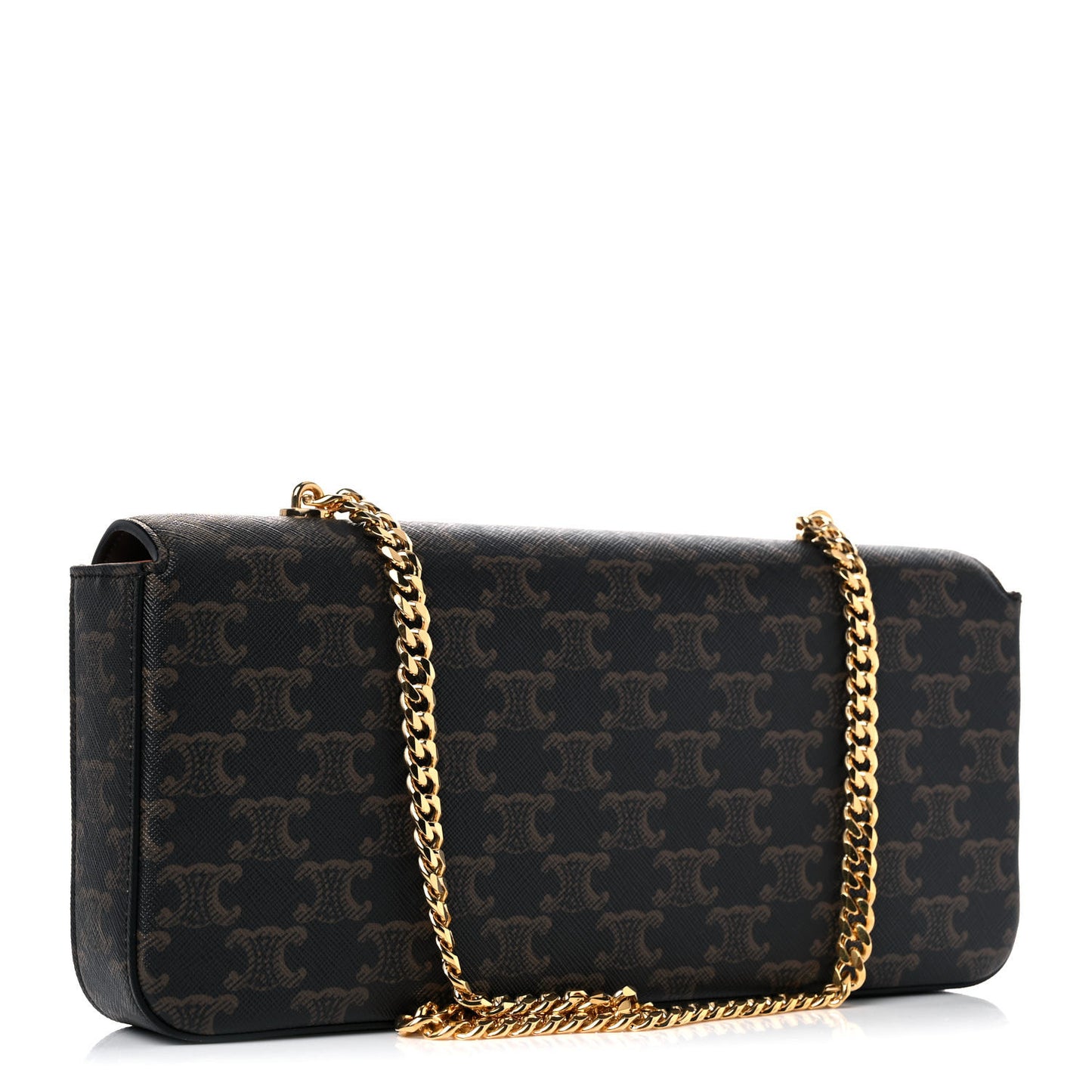 Triomphe Canvas Chain Bag Tan