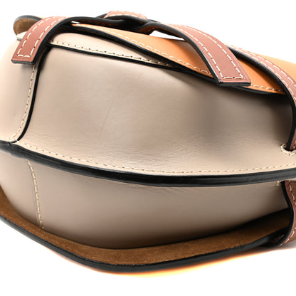Loewe Calfskin Small Gate Crossbody Bag Amber Light Grey Rust 9 of 9