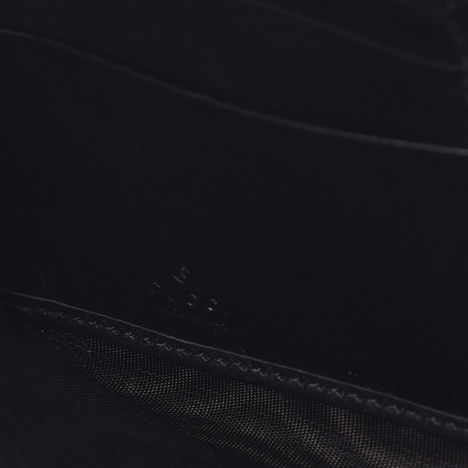 Gucci Calfskin Matelasse Pearly GG Marmont Zip Around Wallet Black 6 of 10