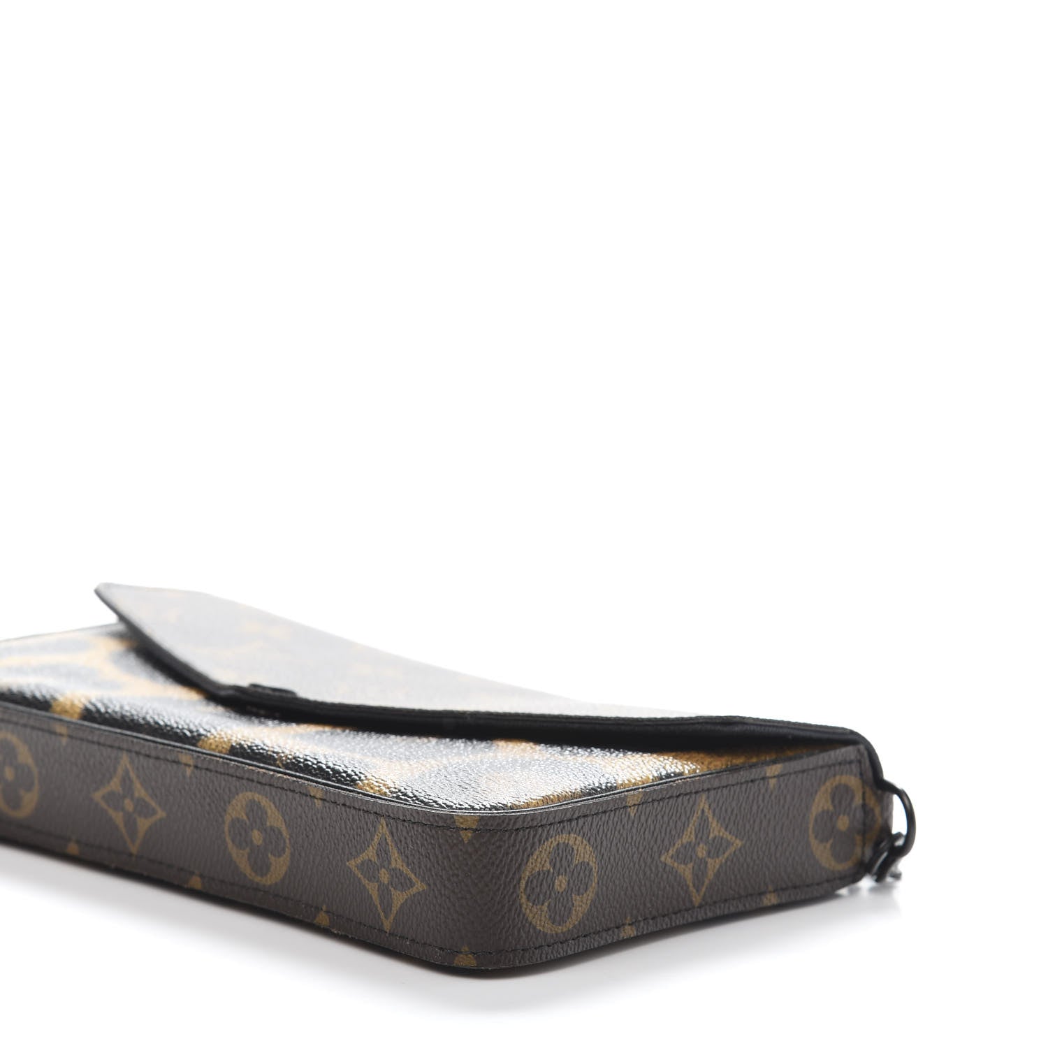 Louis Vuitton Monogram Animal Print Pochette Felicie Chain Wallet 9 of 13