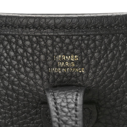 Hermes Taurillon Clemence Evelyne TPM Black 6 of 8