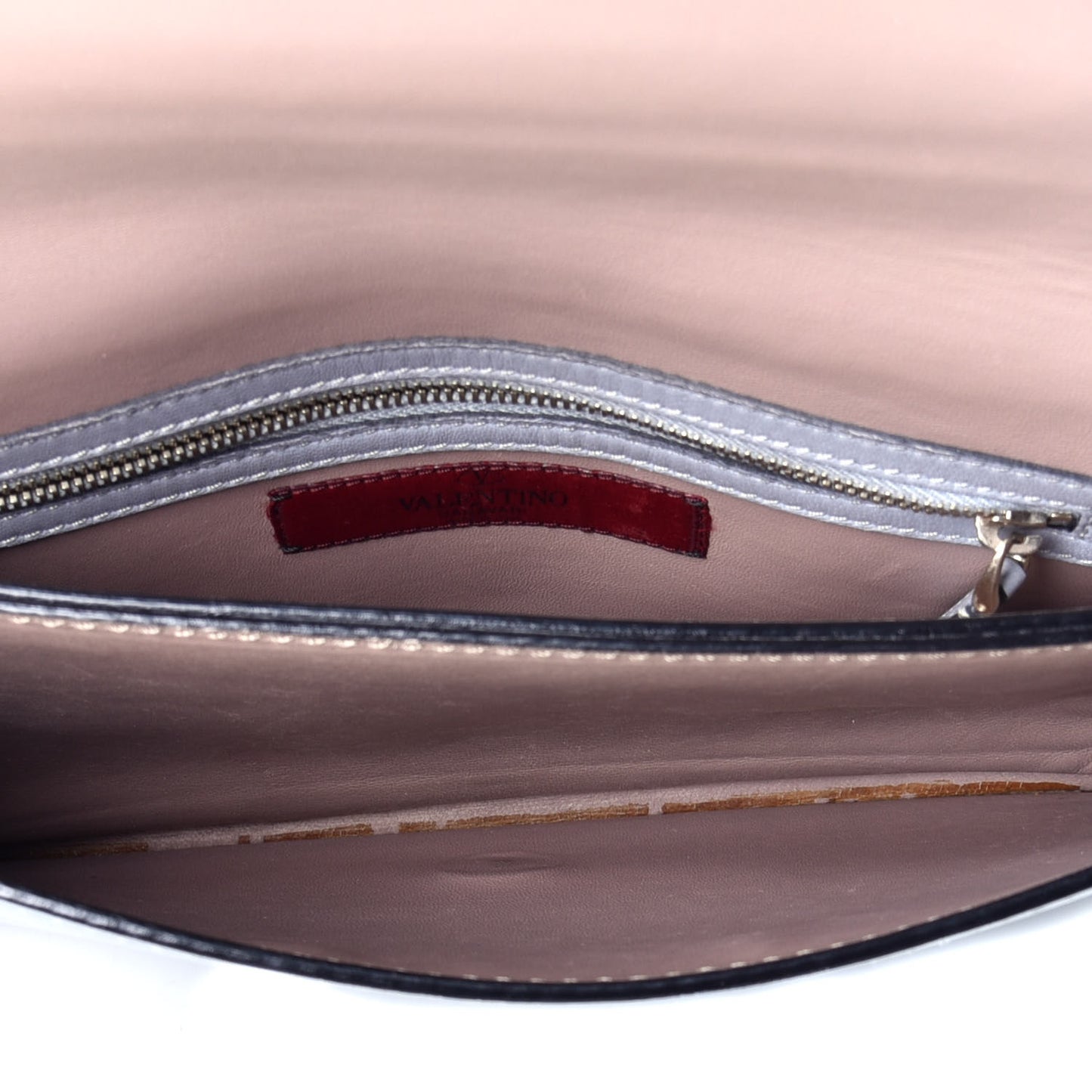 Nappa Rockstud Wristlet Clutch Water Sky
