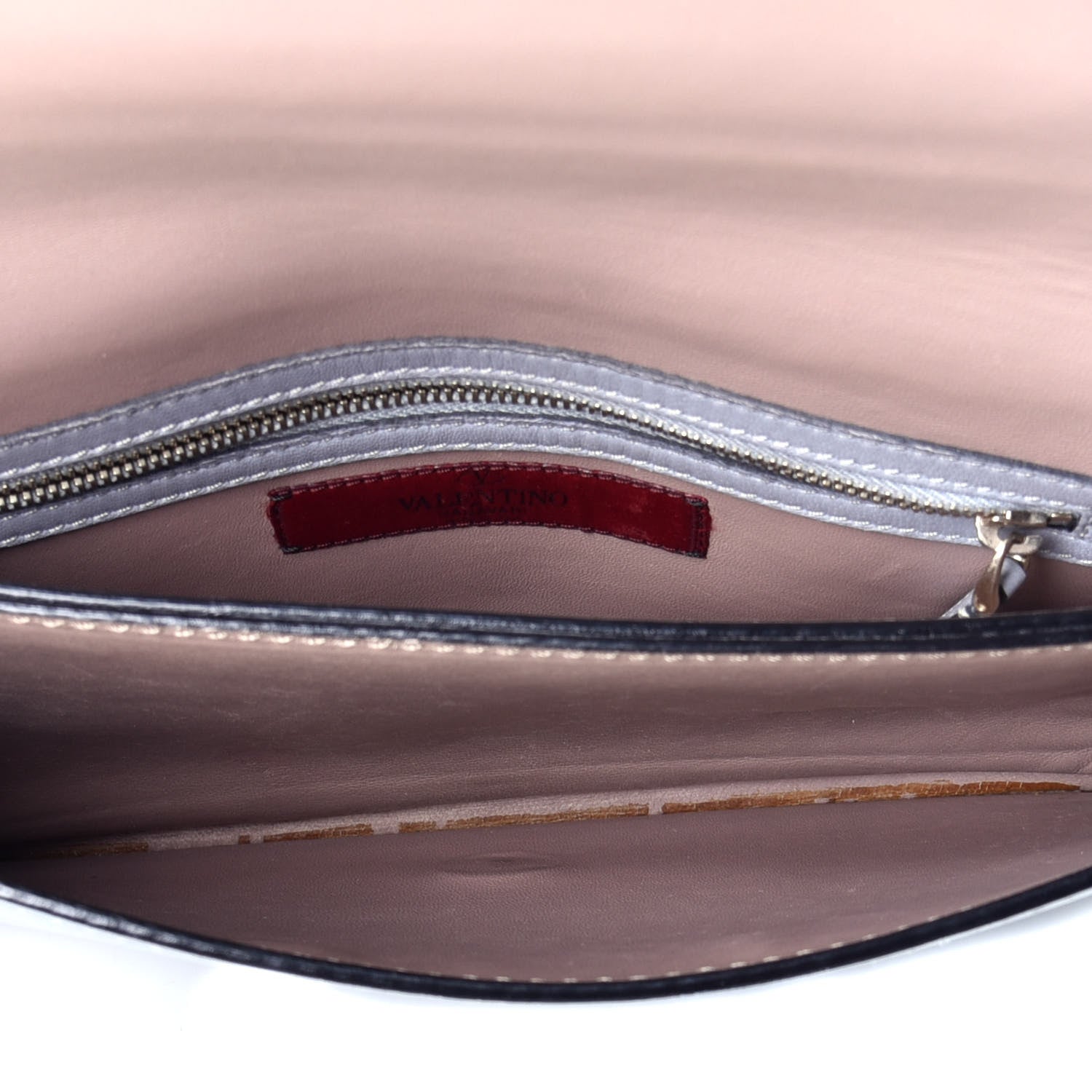 Valentino Garavani Nappa Rockstud Wristlet Clutch Water Sky 5 of 10