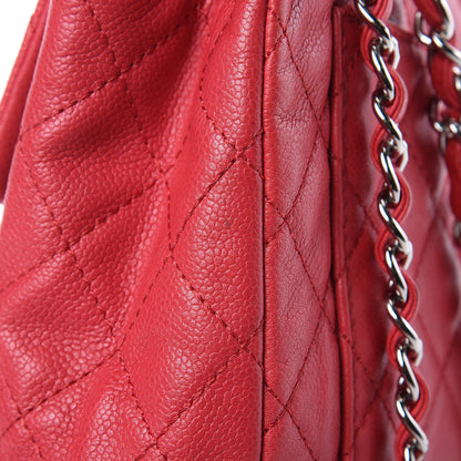 Chanel Washed Caviar Quilted Maxi Single Flap Fuchsia 11 of 13