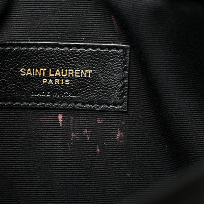 Saint Laurent Grain De Poudre Uptown Pouch Black 9 of 9