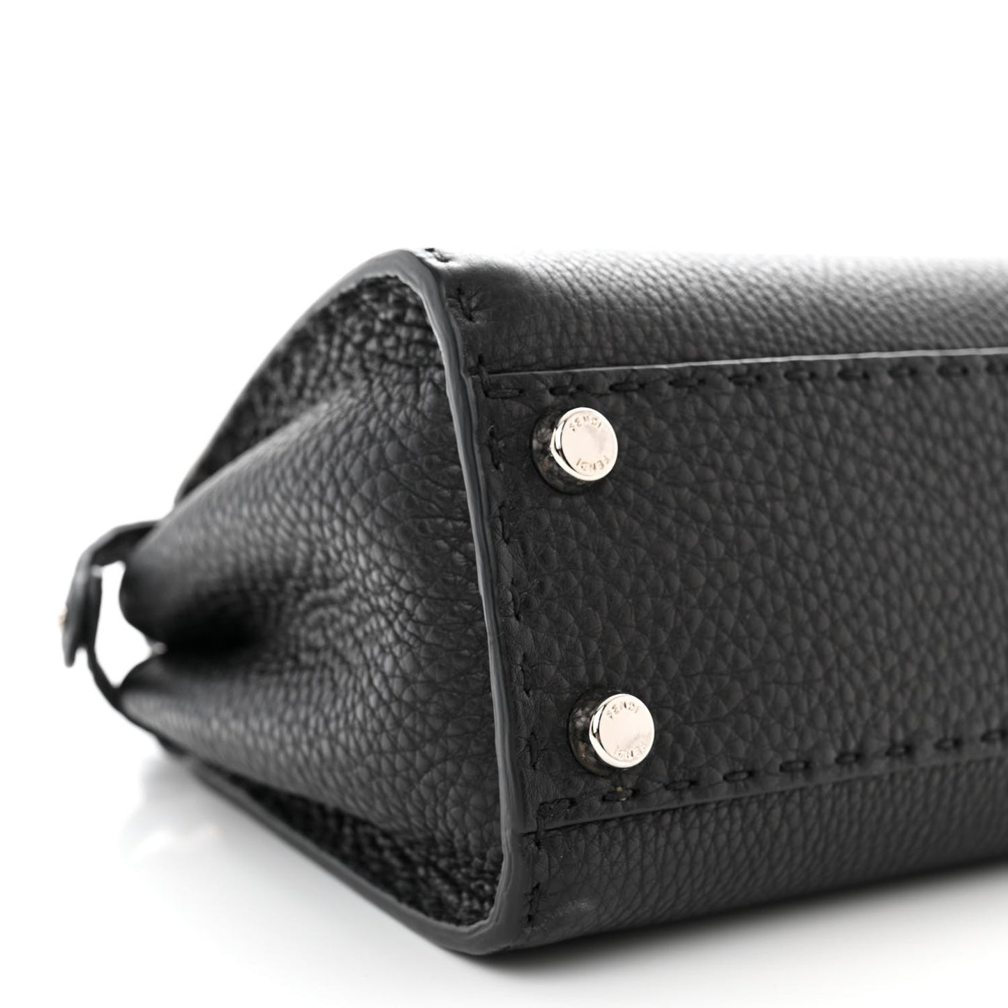 Cuoio Romano Selleria Bi-Color Mini Peekaboo Iconic Satchel Black Mou