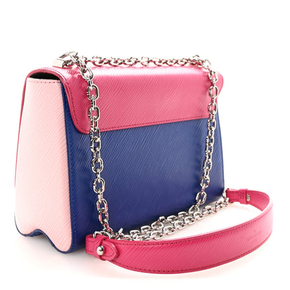Louis Vuitton Epi Twist Shoulder Bag MM Pink Blue 2 of 8