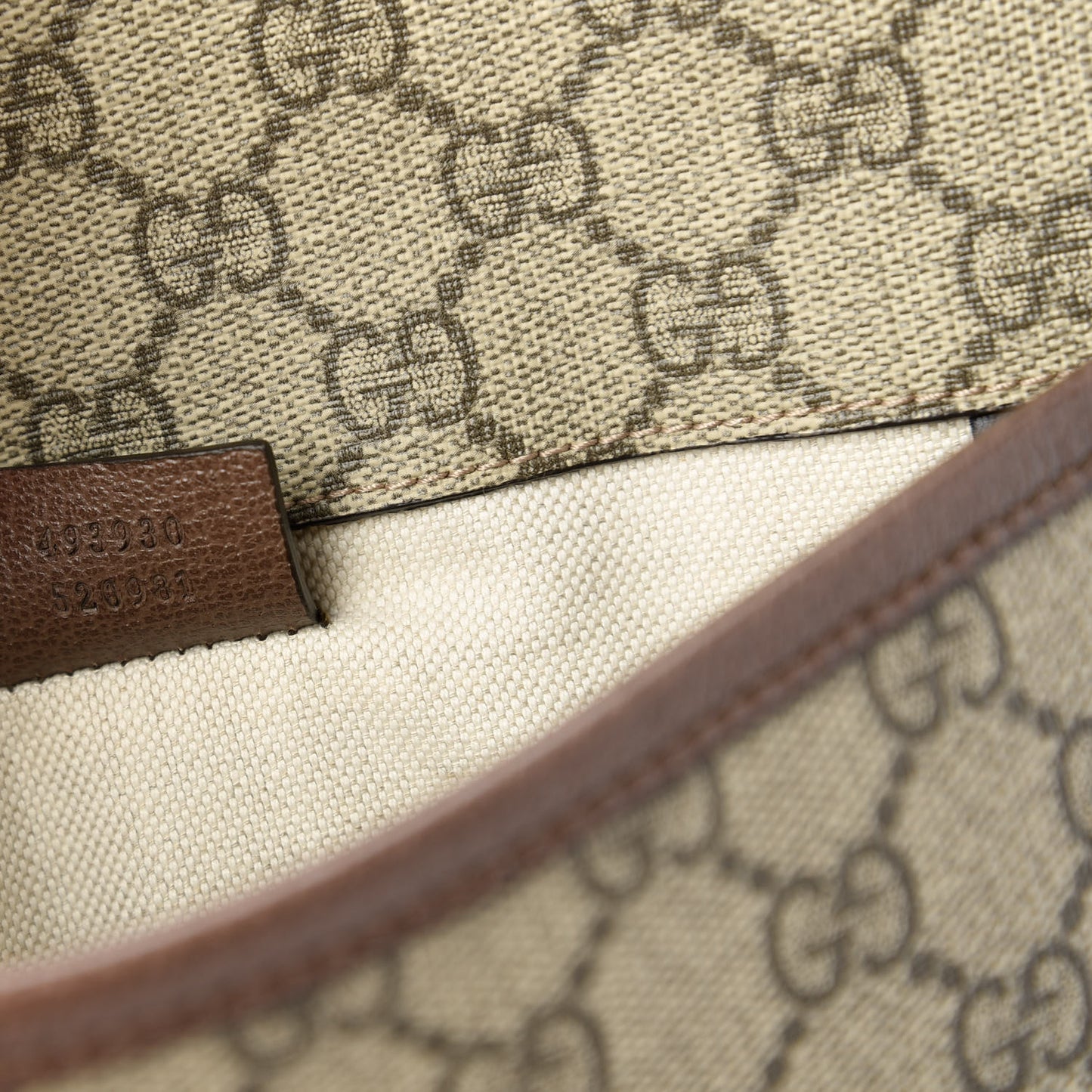 GG Supreme Monogram Neo Vintage Web Belt Bag Brown