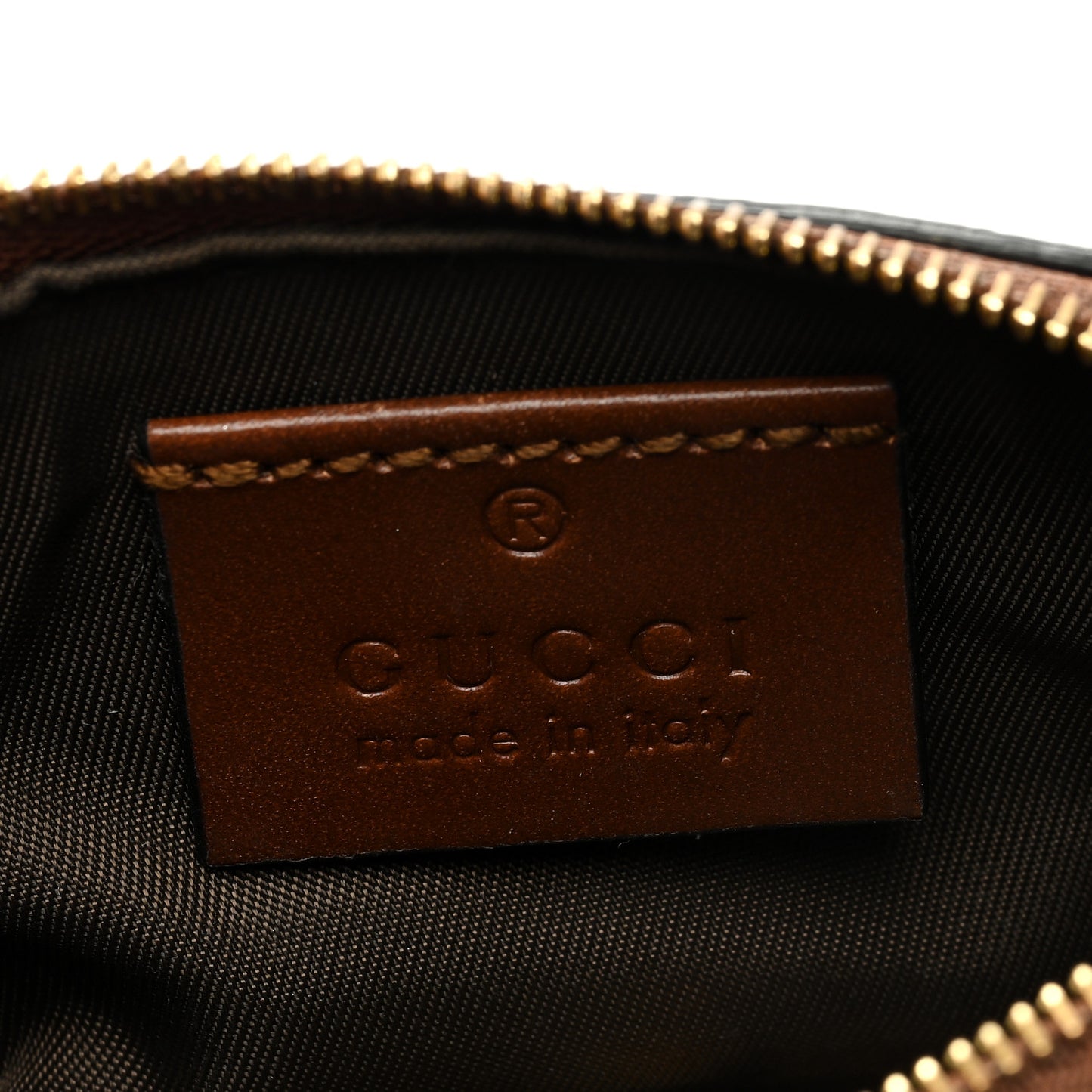 GG Supreme Monogram Key Case Brown