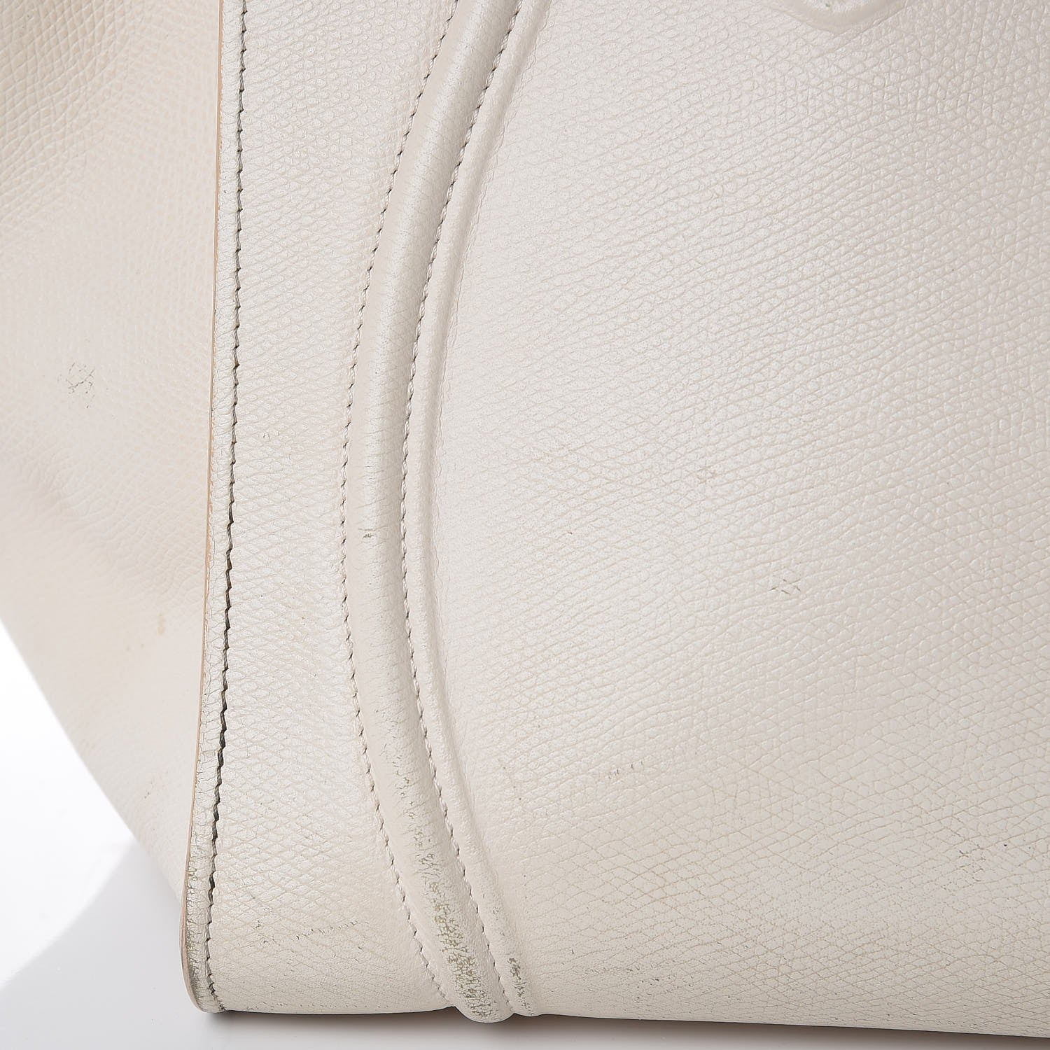 Celine Grained Calfskin Medium Phantom Luggage Cream 27 of 34