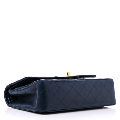 Chanel Lambskin Quilted Medium Double Flap Navy 4 of 15