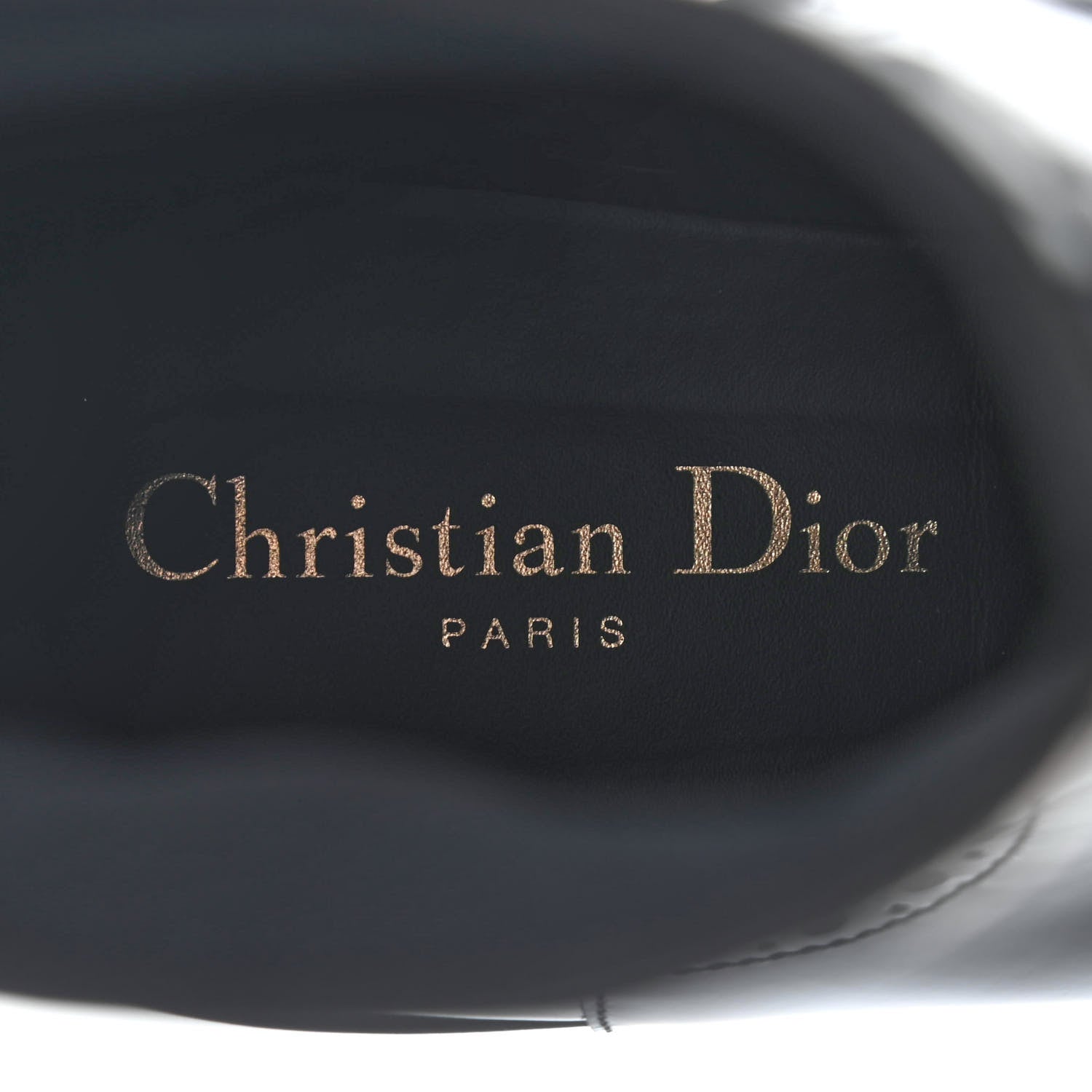 Christian Dior Calfskin Tartan D-Order Low Boot 37.5 Black Off White 6 of 12