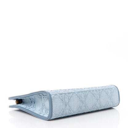 Christian Dior Raffia Cannage 30 Montaigne Dea Pouch Celestial Blue 4 of 11