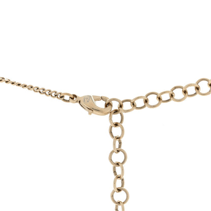 Chanel Crystal Heart Arrow Short Necklace Gold 3 of 3