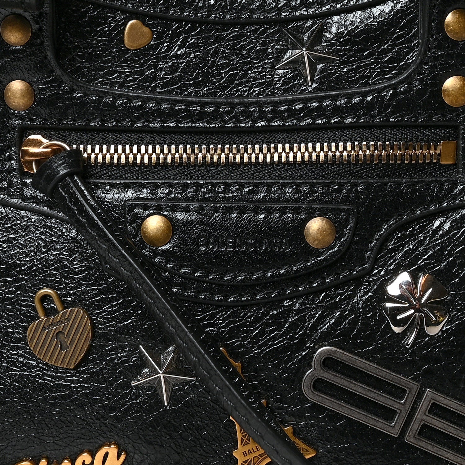 Balenciaga Agneau Neo Classic Hardware Pins Mini City Black 7 of 11