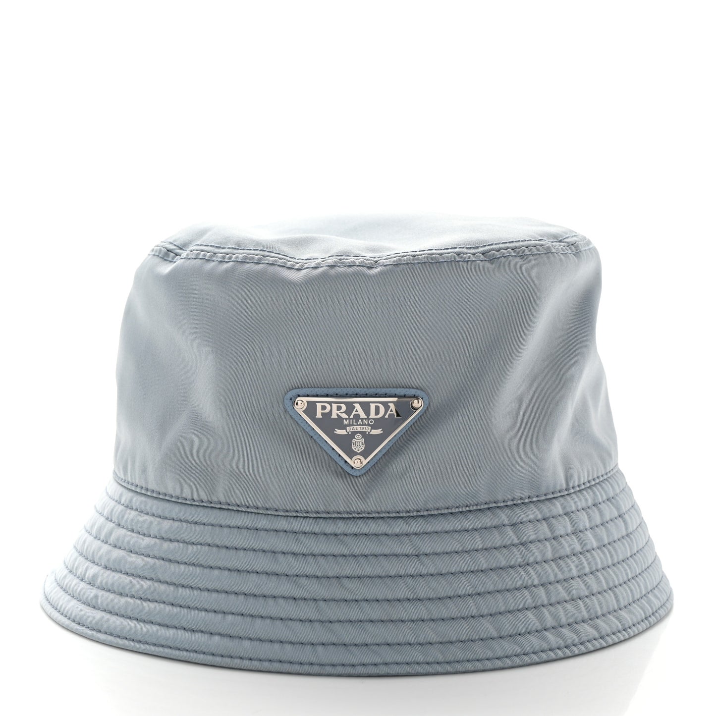 Re-Nylon Metal Triangle Logo Womens Bucket Hat S Astrale