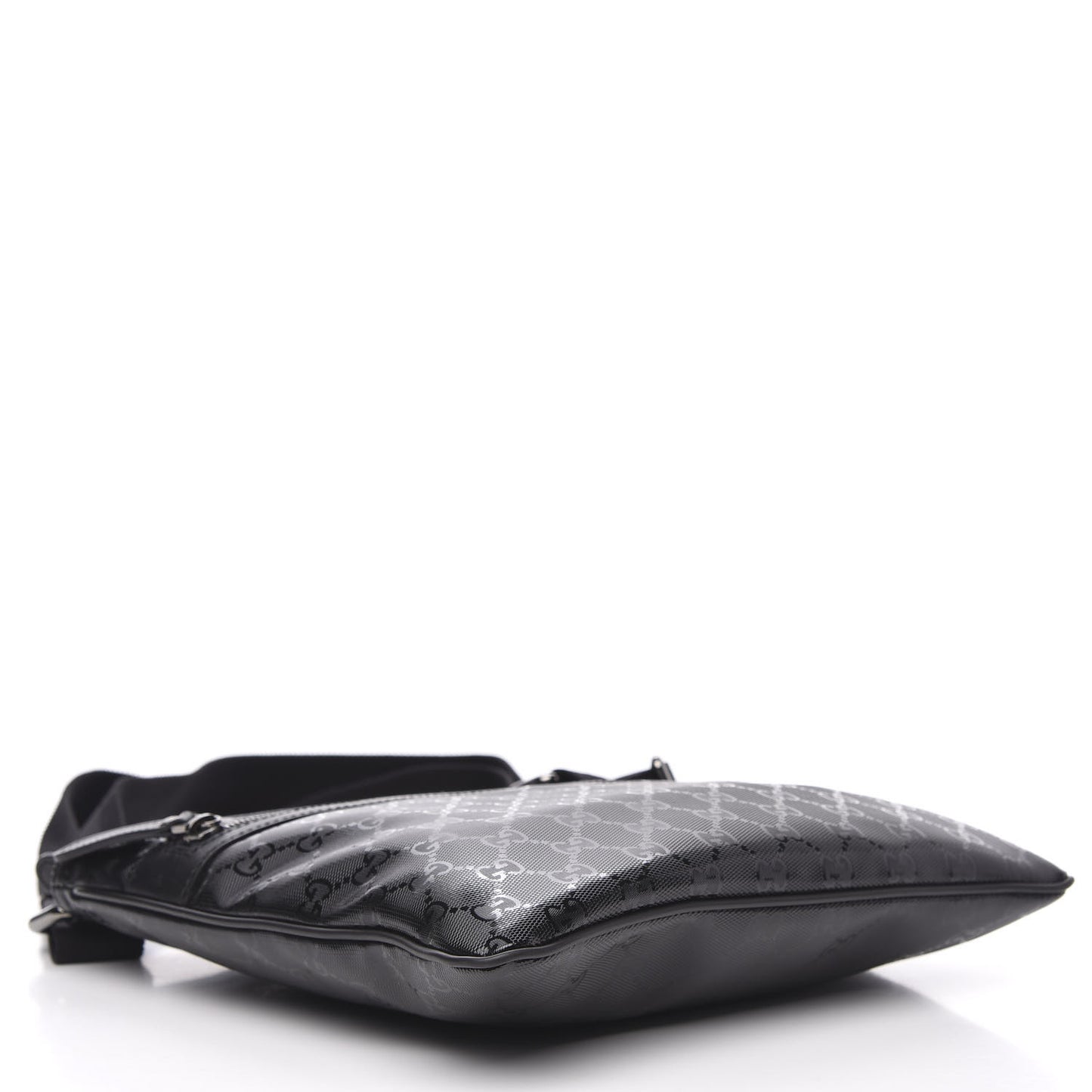 Imprime Monogram Small Flat Messenger Bag Black
