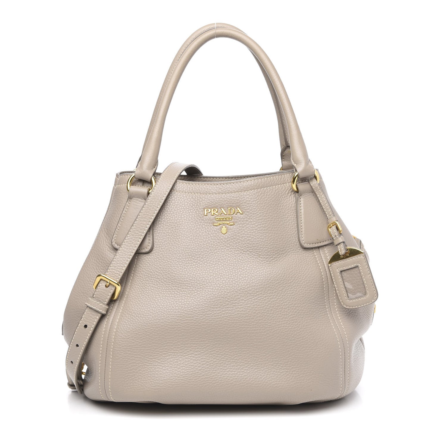 Vitello Daino Shoulder Bag Argilla