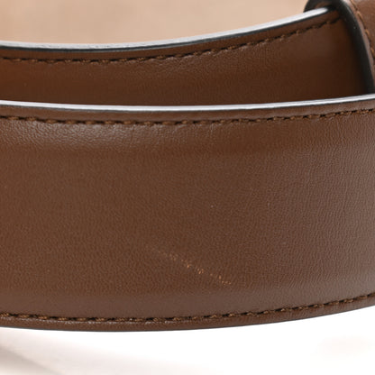 Gucci Calfskin Interlocking G 37mm Belt 75 30 Nut Brown 7 of 7