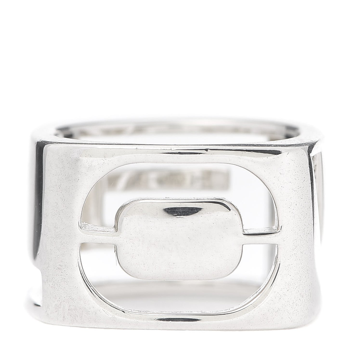 Sterling Silver Era Love Square Ring 55 7.25