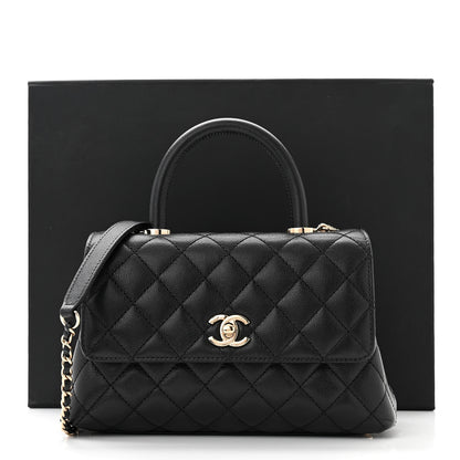 Chanel Caviar Quilted Mini Coco Handle Flap Black 13 of 13