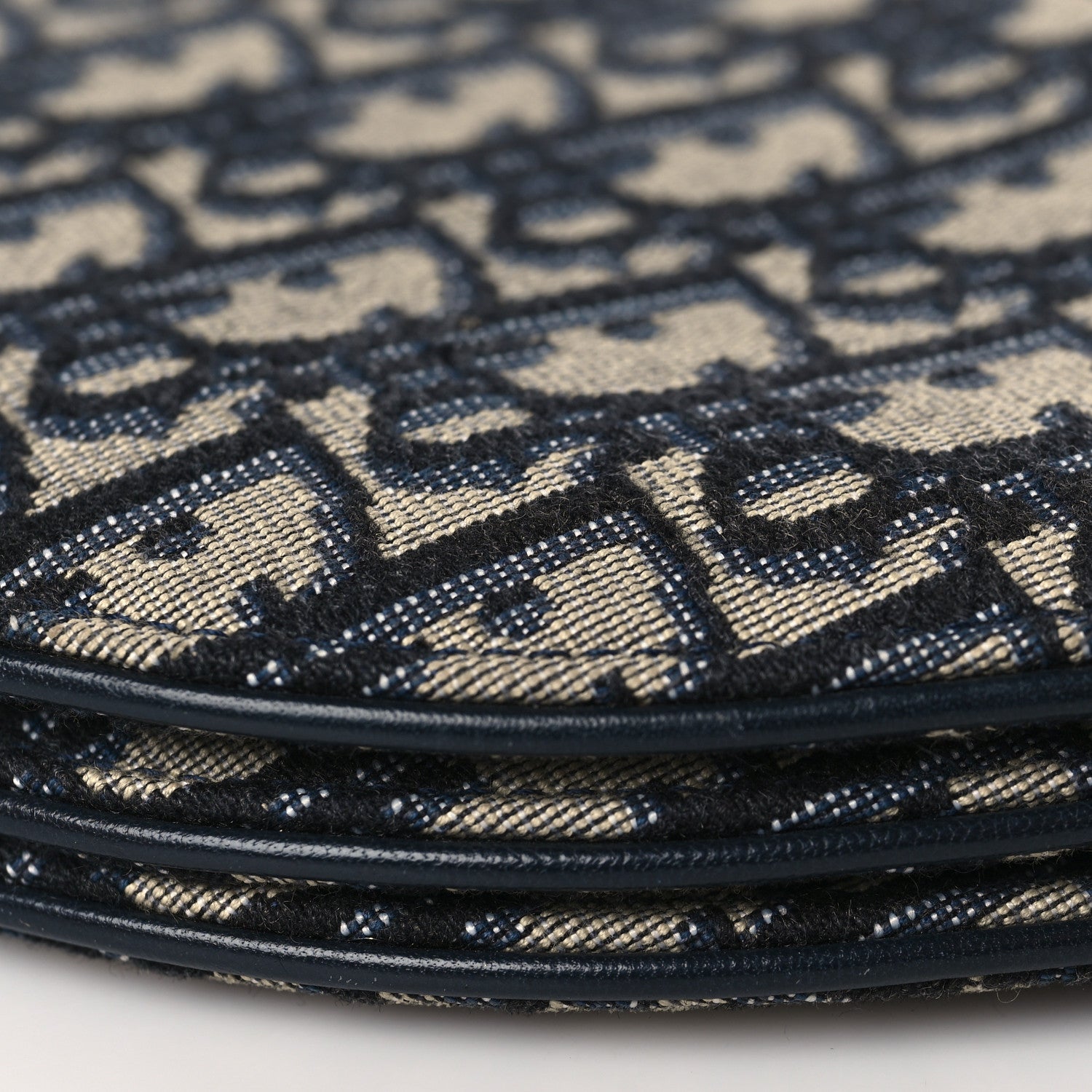 Christian Dior Oblique Saddle Pouch With Strap Navy Blue 10 of 11