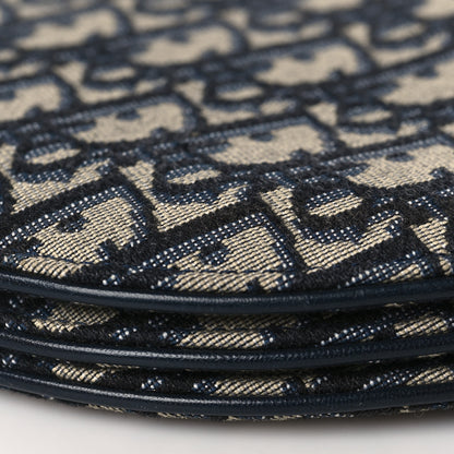 Christian Dior Oblique Saddle Pouch With Strap Navy Blue 10 of 11