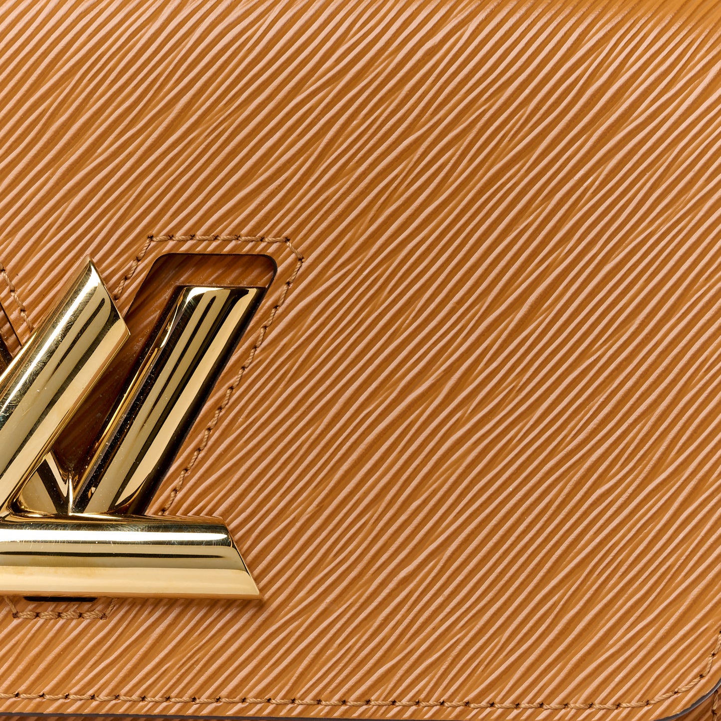 Epi Twist Shoulder Bag MM Gold Honey