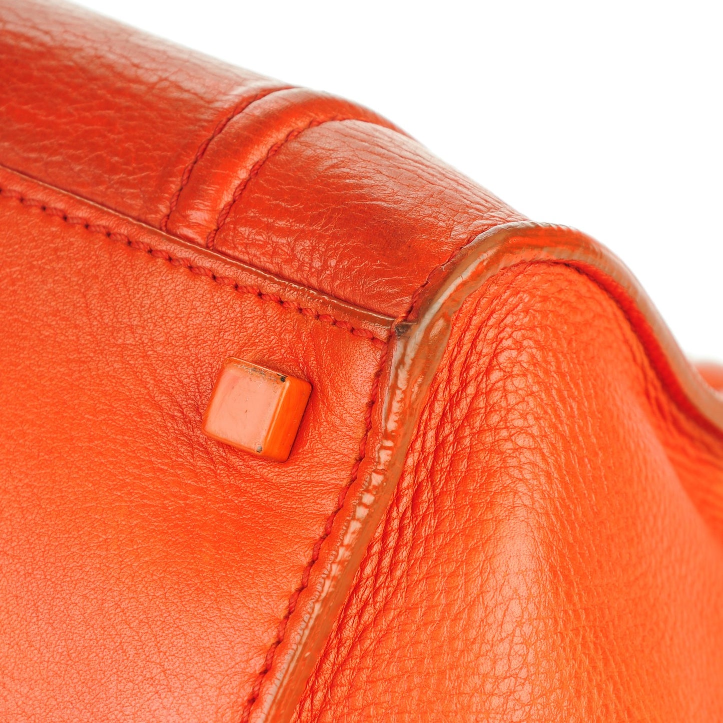 Supple Calfskin Medium Phantom Luggage Orange