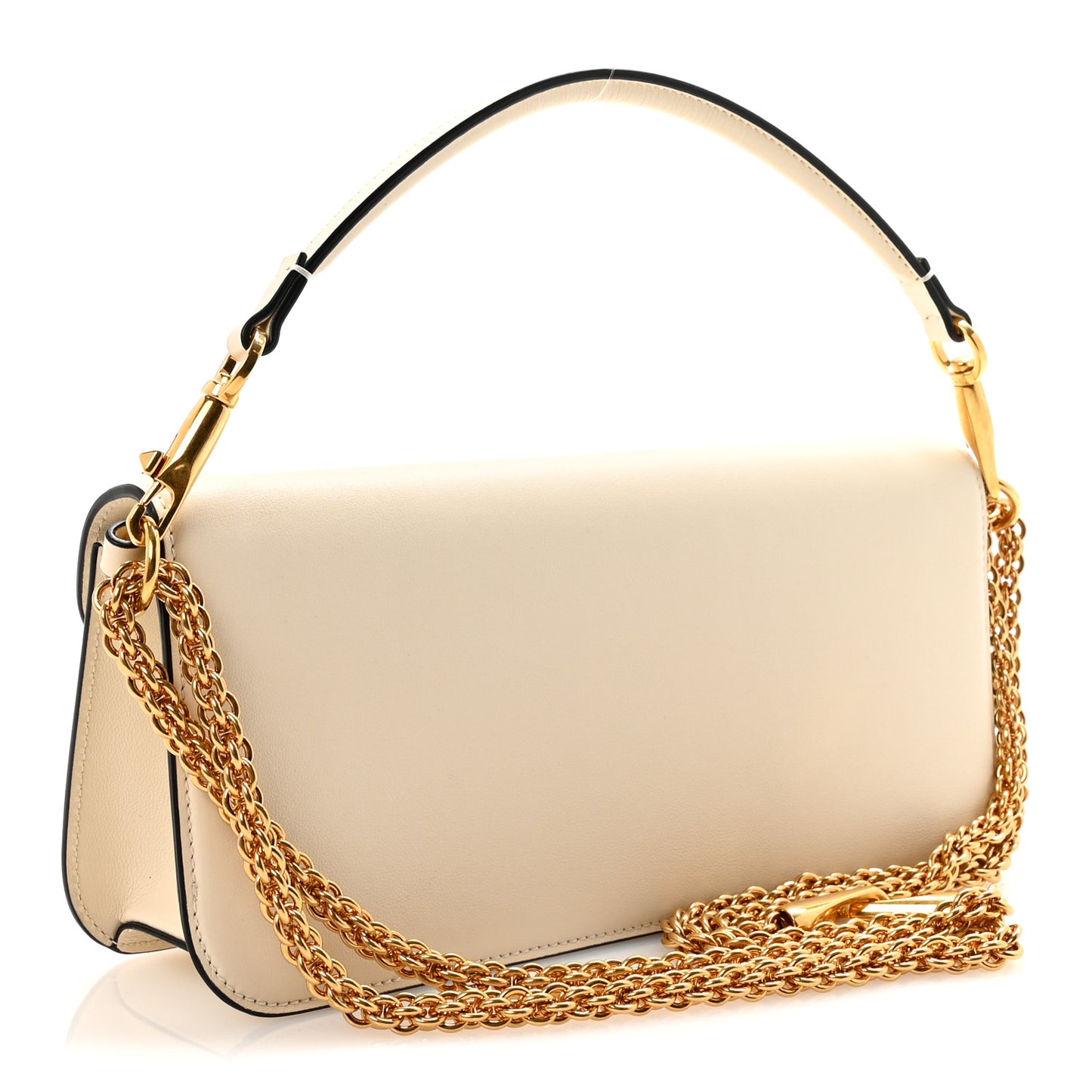 Calfskin Vlogo Loco Shoulder Bag Light Ivory