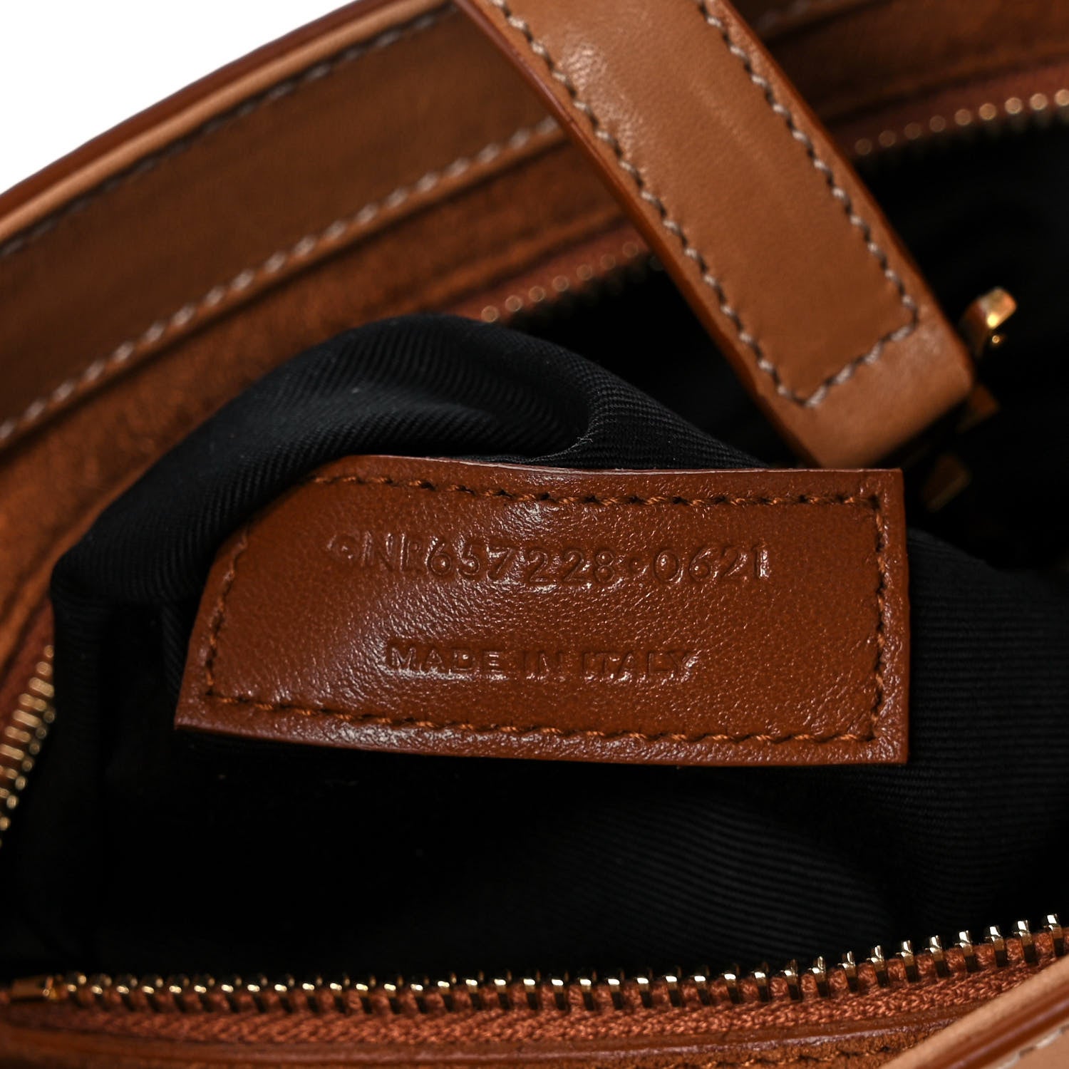 Saint Laurent Smooth Calfskin Le 5 A 7 Hobo Brown 7 of 10