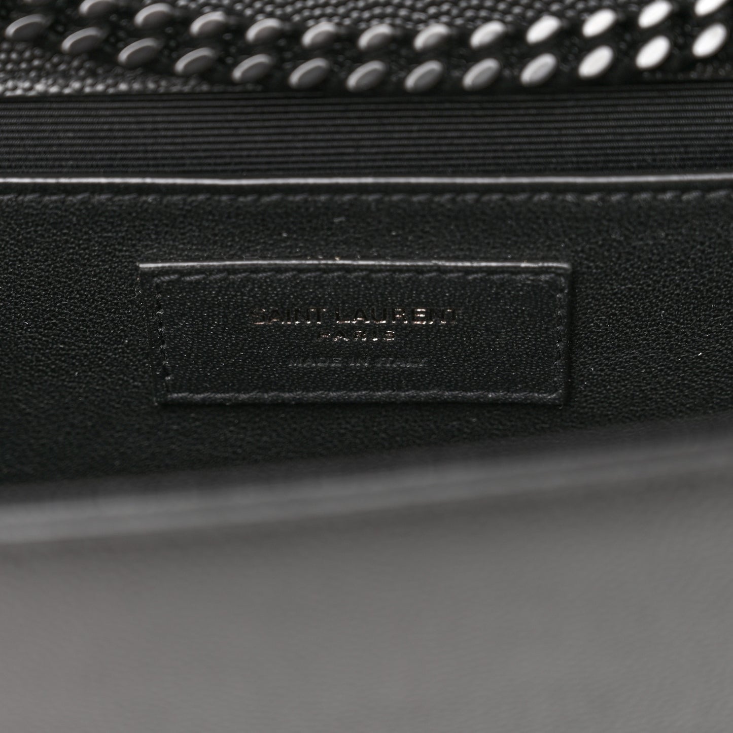 Grain De Poudre Medium Classic Monogram Monochrome Kate Satchel Black