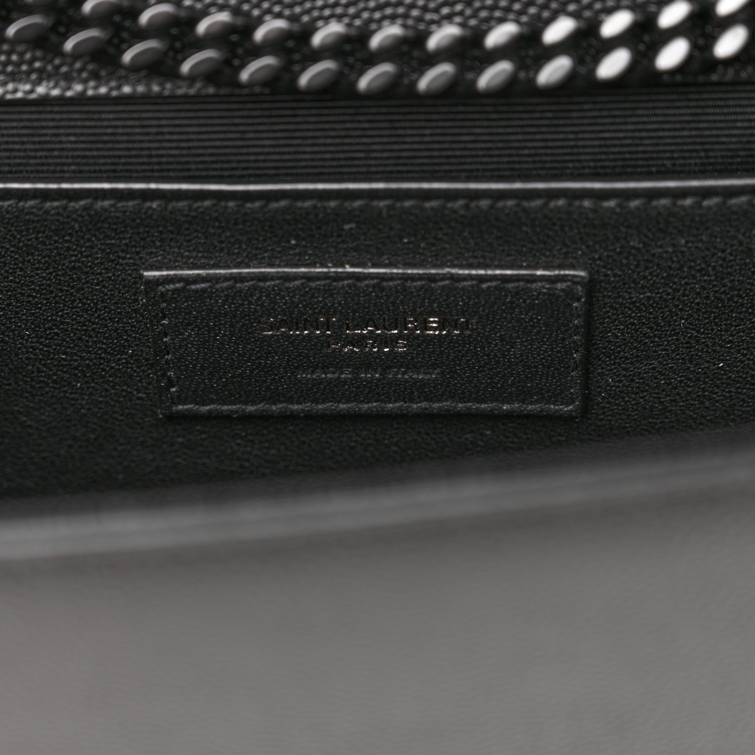 Saint Laurent Grain De Poudre Medium Classic Monogram Monochrome Kate Satchel Black 7 of 11