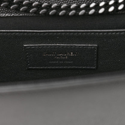 Saint Laurent Grain De Poudre Medium Classic Monogram Monochrome Kate Satchel Black 7 of 11