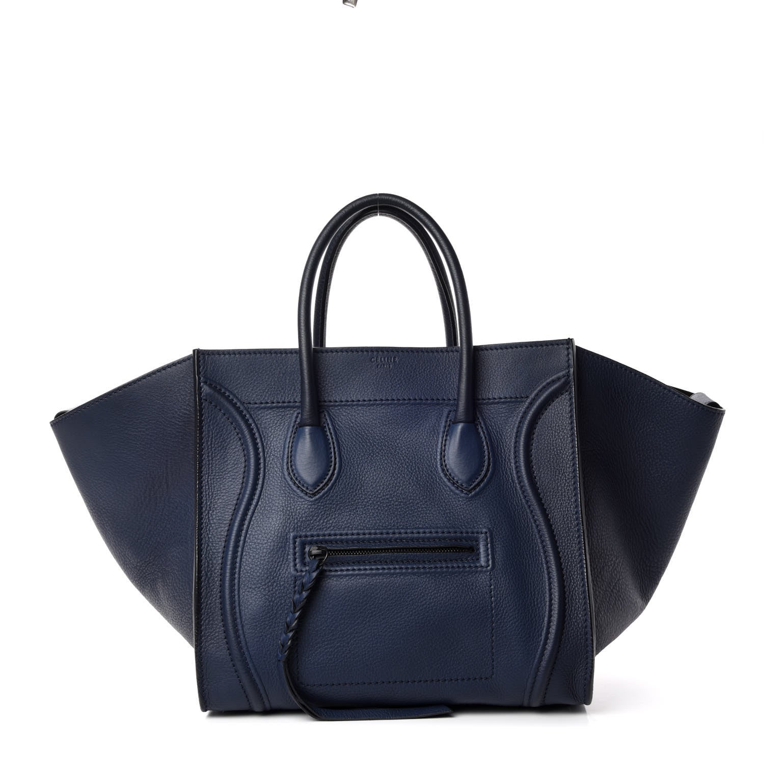 Celine Supple Calfskin Medium Phantom Luggage Midnight 1 of 11