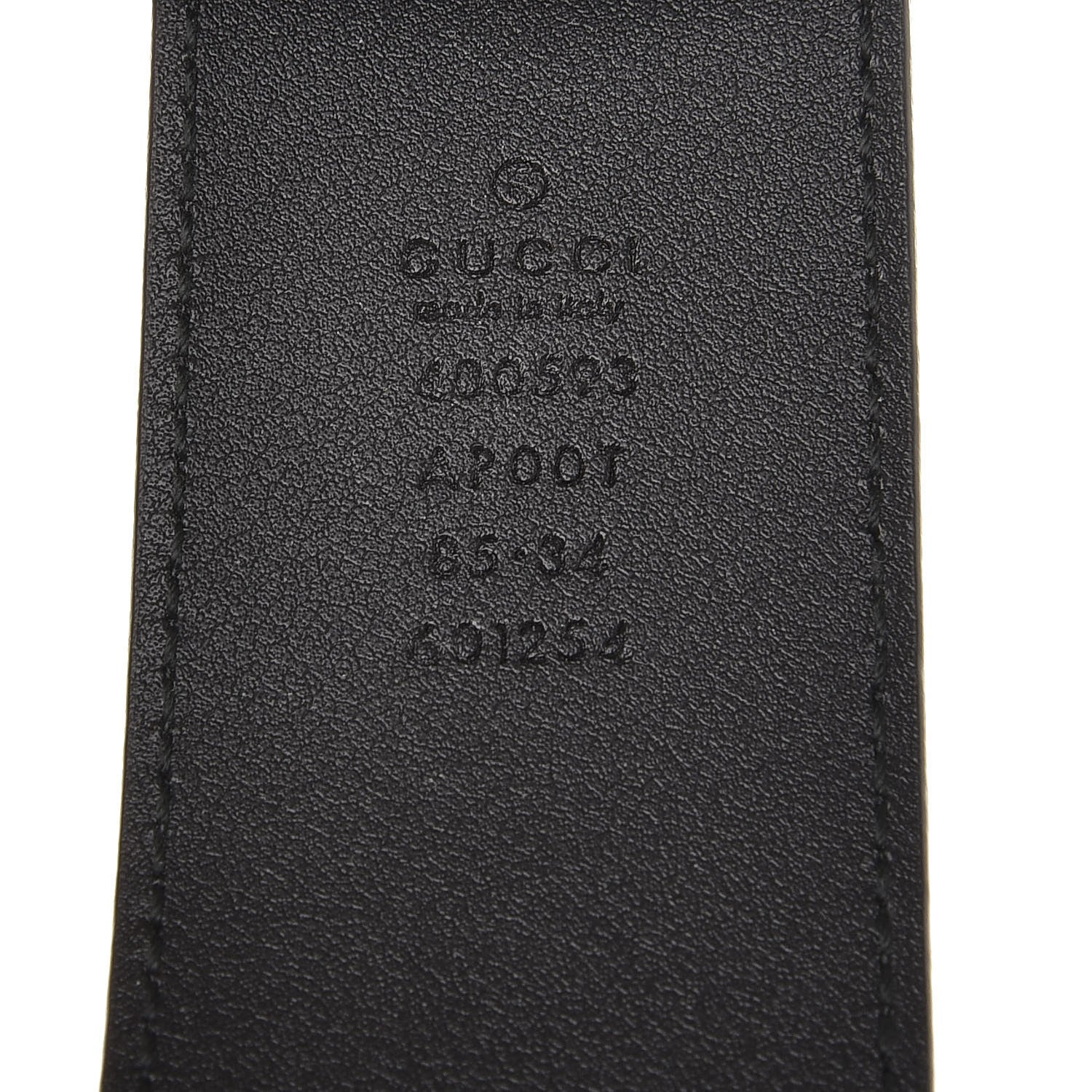 Gucci Calfskin Double G 40mm Belt 85 34 Black 4 of 6