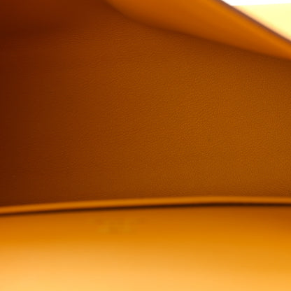 Hermes Swift Kelly Pochette Clutch Jaune Ambre 5 of 11