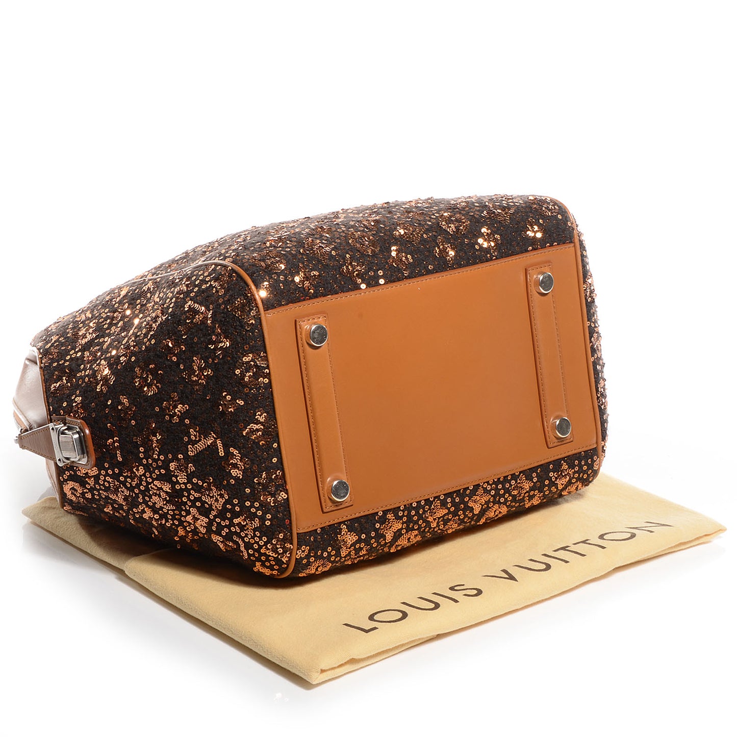 Sequin Monogram Sunshine Express North South Gold