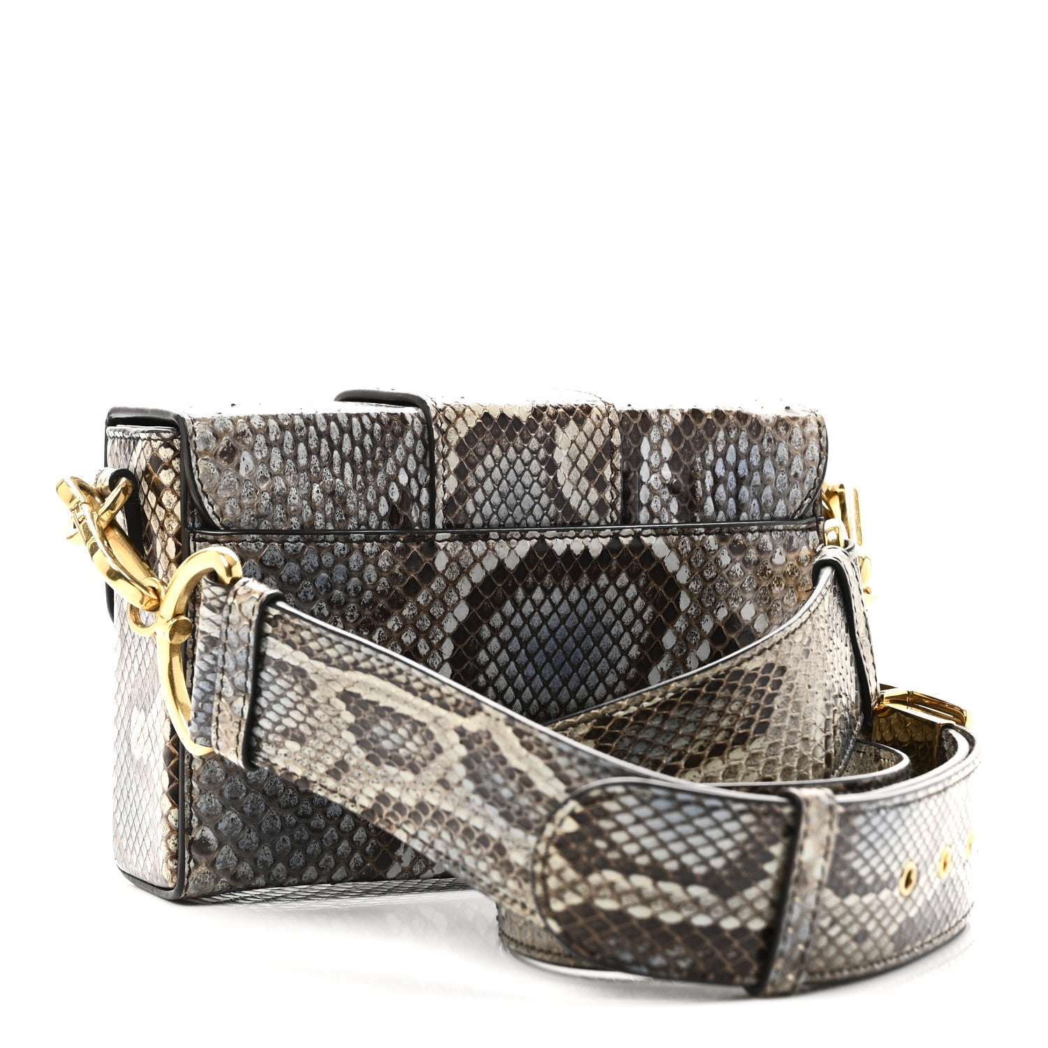 Christian Dior Snakeskin 30 Montaigne Box Bag Beige Multicolor 3 of 9