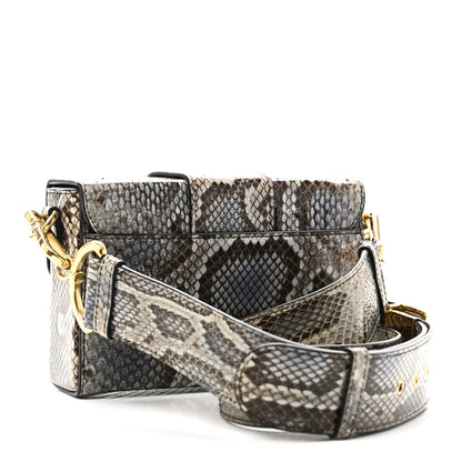 Christian Dior Snakeskin 30 Montaigne Box Bag Beige Multicolor 3 of 9