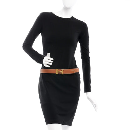 Hermes Box Togo 32mm H Belt 90 Black Gold 3 of 9