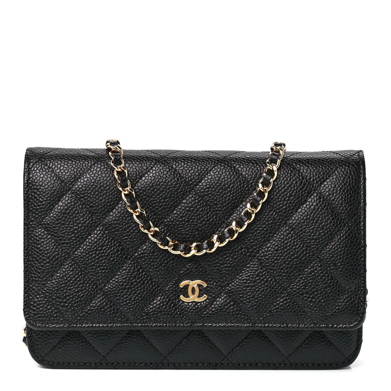 Chanel Caviar Quilted Wallet On Chain WOC Black 1 of 12
