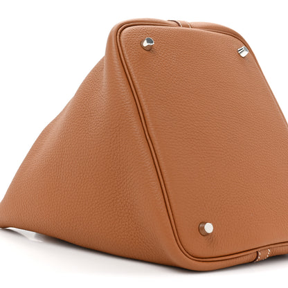 Hermes Taurillon Clemence Swift Eclat Picotin Lock 22 MM Gold Ebene 9 of 10