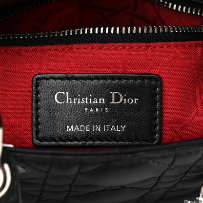 Christian Dior Lambskin Cannage Mini Lady Dior Black 6 of 12