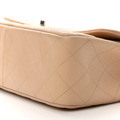 Chanel Caviar Quilted Jumbo Double Flap Beige Clair 10 of 11