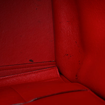 Celine Drummed Calfskin Suede Medium Trapeze Coquelicot 15 of 19