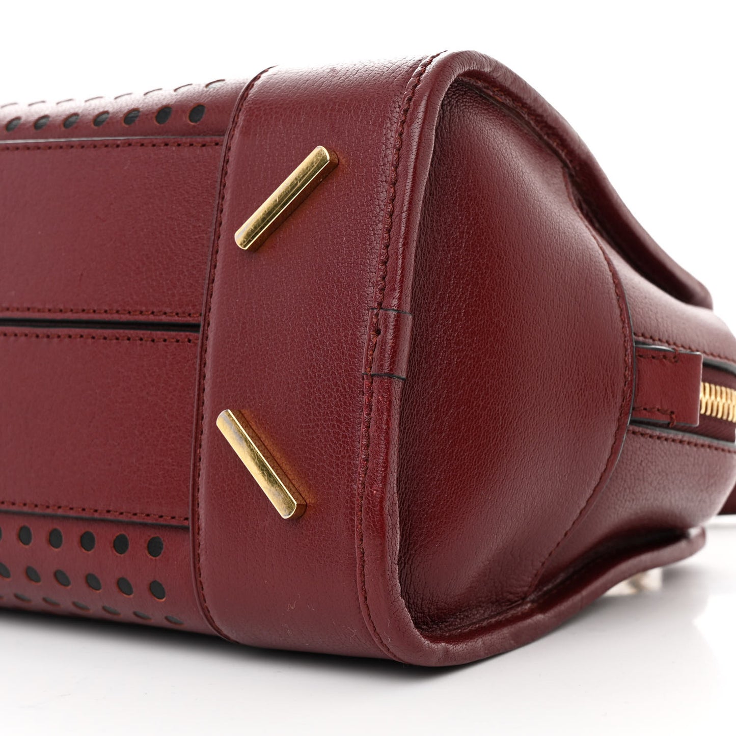 Calfskin Perforated Amazona 28 Berry