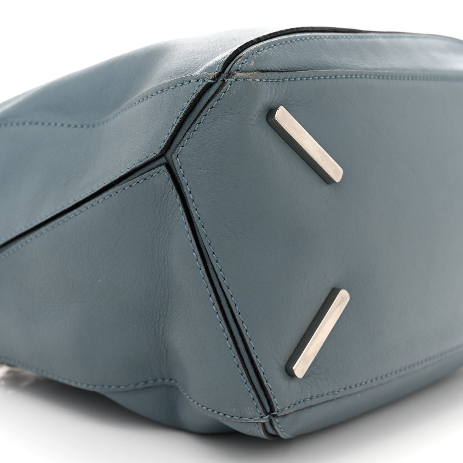 Loewe Calfskin Medium Puzzle Bag Stone Blue 8 of 21