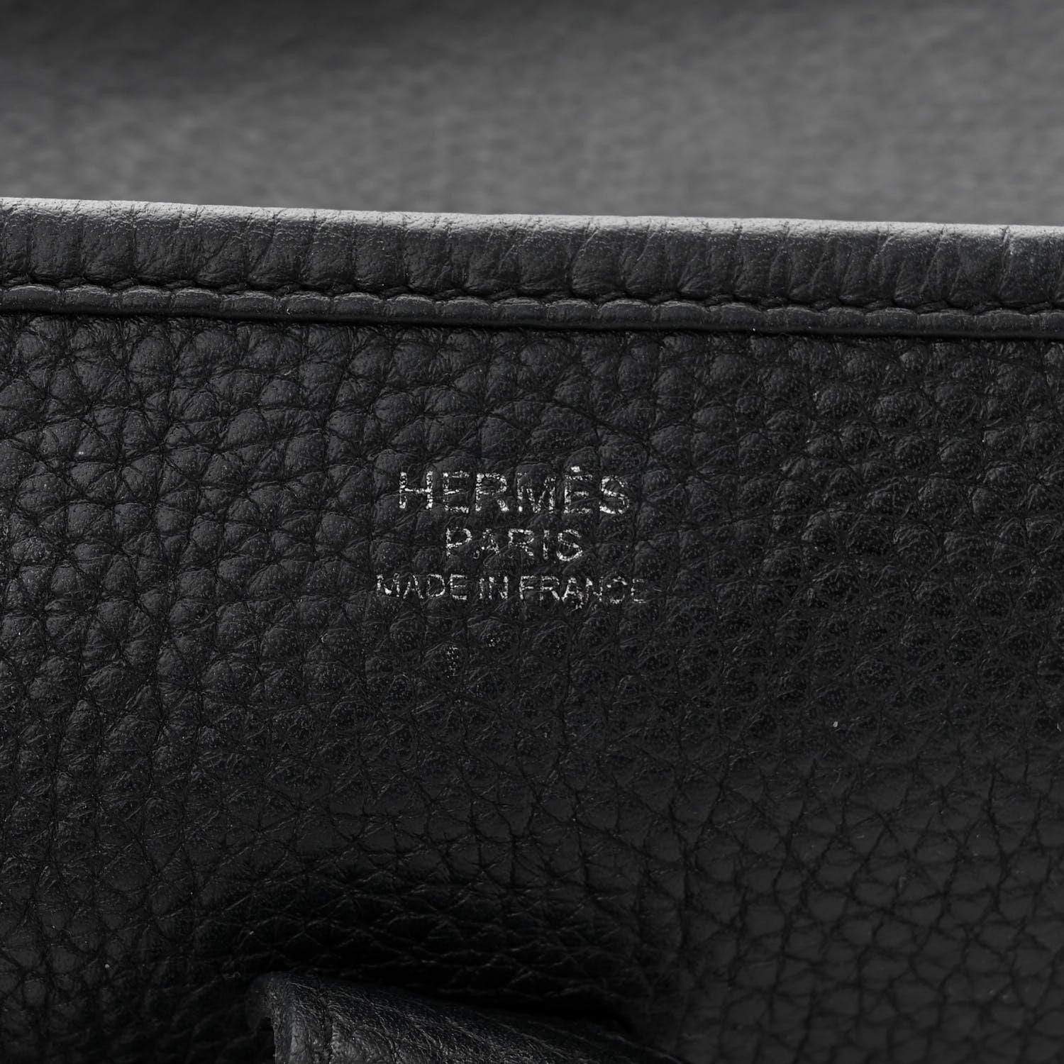 Hermes Taurillon Clemence Evelyne III PM Black 6 of 10