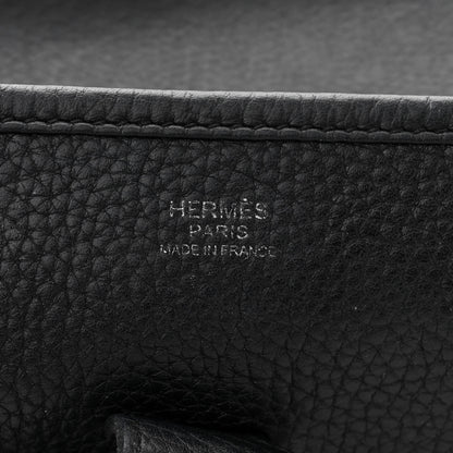 Hermes Taurillon Clemence Evelyne III PM Black 6 of 10
